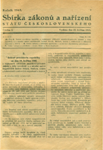 Dekret des Präsidenten der Republik Nr. 5/1945 und Nr. 33/1945 [Beneš-Dekrete], 19. Mai und 2. August 1945